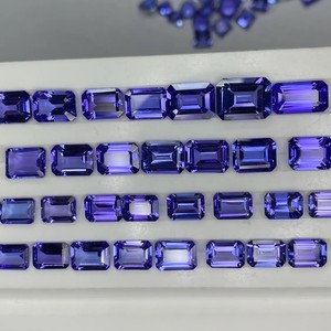 Tanzanita Azul Violeta Corte Esmeralda, Gema Suelta de Alta Calidad, Tanzanita Natural para Joyería al por Mayor - Product Image 4