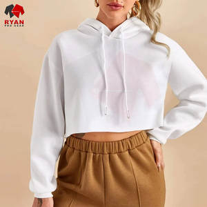 Sudadera Corta Moderna para Mujer, Color Personalizado, Tallas Grandes, Servicios OEM y ODM Disponibles - Product Image 1