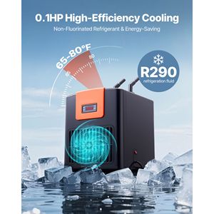 Refrigeratore Moderno per Acquari da 52 Galloni per Idroponica, Vasche per Pesci e Barriere Coralline - Raffreddamento Silenzioso e Veloce - Confezione in Scatola - Product Image 3