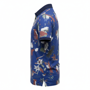 เสื้อโปโลแขนสั้นแบบใหม่ พิมพ์ลายโลโก้ตามสั่ง ขายส่ง เสื้อยืดพิมพ์ลายซับลิเมชั่น เสื้อยืดกอล์ฟผู้ชาย เสื้อยืดกีฬา เสื้อคริกเก็ต - Product Image 3