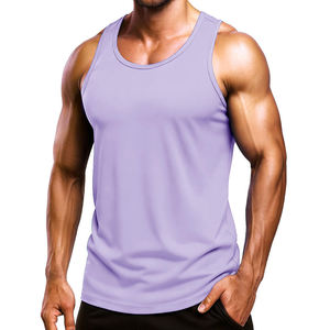 Camiseta sin mangas ligera para hombre, ropa deportiva de compresión, ropa atlética de ajuste holgado, secado rápido, camiseta sin mangas para exteriores - Product Image 3
