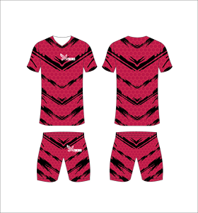 Custom Sublimated Sports Jersey and Shorts Set Ferocious Branded <b>Athletic</b> Uniform for Soccer Training and Team Wear Quick Dry - Product Image 1