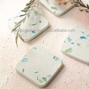 Wholesale Household Kitchen Restaurant Home Use <b>Marble</b> <b>Coaster</b> Square <b>Coasters</b> for drink ware and tableware by Craftsy Home - Product Image 2