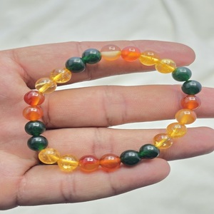 Pulsera de Cuentas Mixtas de Calidad Superior Grado AAA, Hermosas Piedras Preciosas Naturales Talladas, Artesanía en Piedras Semipreciosas - Product Image 1
