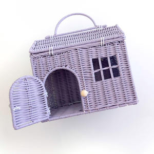 Sac en forme de maison pour tout-petits, fait main, panier à jouets ludique, panier en rotin pour enfant, conteneur - Product Image 6