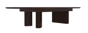 Juego de Comedor de Madera de Estilo Japonés Moderno de Mediados de Siglo, 6 Piezas, Sillas Tapizadas con Respaldo Sólido, Mesa Rectangular, Muebles para el Hogar - Product Image 3