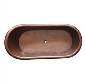 Bañera Mexicana de Cobre con Base Recta, Hecha a Mano con Cobre Puro a un Precio Accesible y en Oferta - Product Image 3