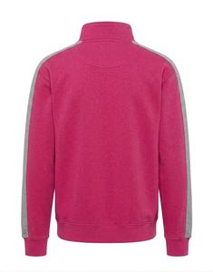 Custom Quarter Zip Sweatshirt <b>For</b> <b>Men</b> 100% Cotton Fleece <b>Pullover</b> Casual Streetwear Stand Collar Contrast Panel Hoodie <b>For</b> <b>Men</b> - Product Image 2
