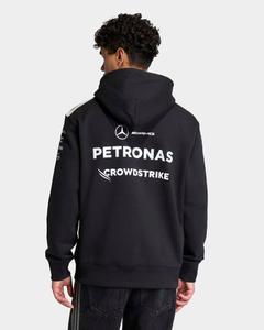 Sudadera con Capucha Negra para Mujer Petronas Crowdstrike, Forrada, de Manga Larga, Tejida en Poliéster, con Patrón de Letras y Logotipo Frontal, para Otoño - Product Image 2