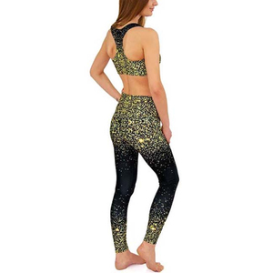 Newest Style Women's Sublimation Leopard Print Sports Bra <b>Shorts</b> Set Gym Fitness Running Sublimated Yoga Leggings Set - Product Image 2