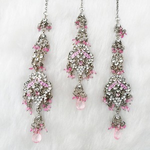 Luxury Gold Plated Alloy Bridal Necklace Earring Set Women Pearl Flower Design Vintage <b>Wedding</b> Engagement Anniversary Party Gift - Product Image 3