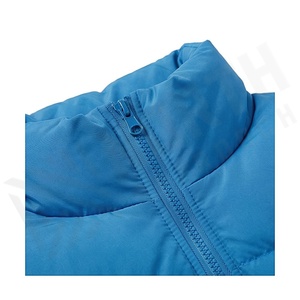 Hooded Quilted Waterproof <b>Bubble</b> Jacket Black Full Sleeve Winter Windproof Cotton Shell Knitted Fabric Polyester Filling Stand - Product Image 4