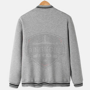 Veste d'hiver pour homme, nouvelle collection, couleur unie, style streetwear, vêtements chauds, veste Letterman pour homme - Product Image 2