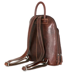 Wholesale Supplier Genuine <b>Leather</b> Women Chest Crossbody Bag Vintage Flap Backpack <b>Purse</b> with Custom Logo & Low MOQ - Product Image 4