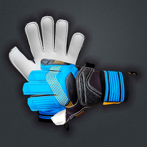 Guantes de Portero de Fútbol, de Cuero, Completos, Transpirables, Antideslizantes, con Correa Ajustable para la Muñeca y Cierre de Gancho y Bucle - Product Image 6