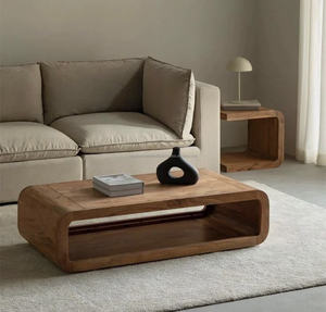 2024 Venta caliente muebles de sala de estar de lujo moderno mesa de centro de madera para oficina en casa - Product Image 4