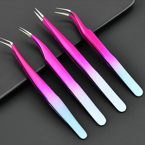 Juego de Pinzas Profesionales para Extensión de Pestañas, con Logotipo Personalizado, Antideslizantes, Agarre Perfecto, Puntas Suaves, Acero Inoxidable - Product Image 5