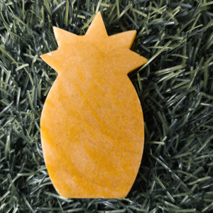 Sculpture d'ananas en Aventurine jaune naturelle, artisanat populaire en cristal pour la maison et la décoration de guérison, ananas en Agate - Product Image 5