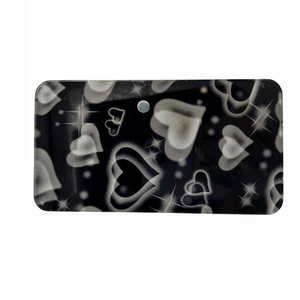 Support magnétique professionnel en acrylique pour cils, motif cœur mignon, écologique, noir, pour extensions de cils, palette organisatrice - Product Image 4