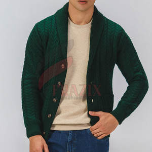 Vêtements d'extérieur pour hommes, cardigan en tricot à manches longues, boutonné, doux, chaud, décontracté, pour le travail, le bureau, les activités de plein air - Product Image 6