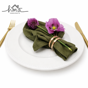 Handcrafted Aluminum Double Ring Napkin Holder Eco-Friendly Classic Party <b>Table</b> Setting Decorative Dining Accessory Home Decor - Product Image 1