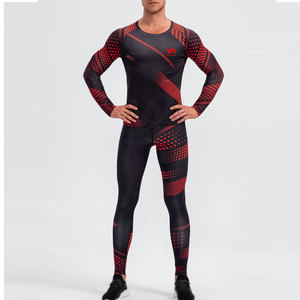 Combinaisons de compression pour hommes en matériau durable sur mesure, vêtements de sport pour la salle de sport et l'entraînement - Product Image 3
