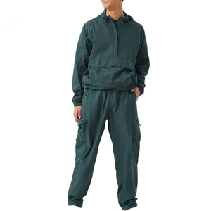 Vintage Windbreaker <b>Jacket</b> Tracksuit Set Waterproof <b>Reflective</b> Polyester/Cotton Lightweight High Quality Latest Design - Product Image 1