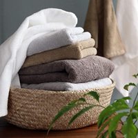 Serviette de toilette en coton biologique 100% tissé Dobby HIORIE, fabriquée au Japon, 34cm*36cm, 400GSM, écologique, séchage rapide, excellente absorption, vente en gros