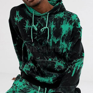 Premium Quality Men's Tie Dye Solid Winter <b>Hoodies</b> <b>Lightweight</b> Breathable Cotton/Polyester Fabric Customizable - Product Image 4
