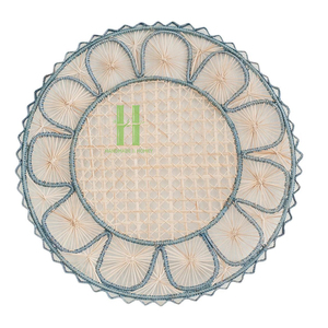 Eco-friendly Bohemian Style Seagrass Charger Plate <b>Wall</b> Decoration Flower Placemat Home <b>Table</b> Mats 35cm Diameter Washable HNH - Product Image 4