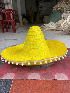 Premium Handcrafted Mexican <b>Hat</b> Decorative <b>Straw</b> Sombrero Wholesale Bulk Supply For International Event Decor Retail Distributor - Product Image 3