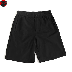 Pantalones Cortos Deportivos para Hombre, Negros, de Secado Rápido, Transpirables, con Cintura Elástica y Cordón Ajustable, con Logotipo Personalizado - Product Image 3