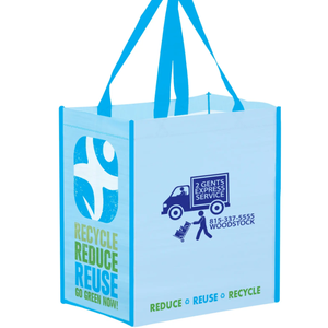 ถุงช้อปปิ้งคุณภาพพรีเมียม ผลิตจากผ้า PP รีไซเคิล ลายจุด พร้อมซิปปิด  รับทำสีและโลโก้ตามสั่ง ใช้ได้ทั้งภายนอกและภายในอาคาร - Product Image 2