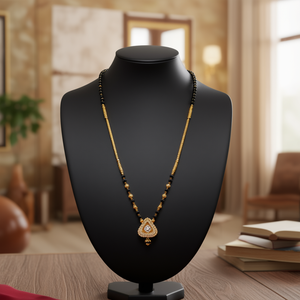 Elegantes Collares Negros con Cuentas Mangalsutra Formation -11058768GL Accesorio de Moda - Product Image 3