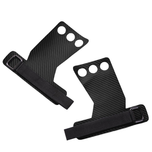 Protectores de Palma para Gimnasia, Guantes Deportivos de Cuero sin Dedos con 3 Orificios - Product Image 1