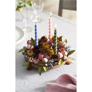 Vintage Iron Flower Candle Stand Metal Floral Taper <b>Candlestick</b> Holder Luxury Home Hotel Wedding Table Centerpiece Decor Stand - Product Image 4