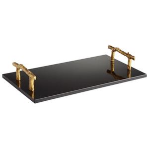 Modern Rose <b>Gold</b> Dimpled Metal Tray Elegant Hammered Rectangular Centerpiece Decorative Copper-Finished Platter for Vanity - Product Image 4
