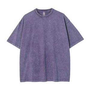 เสื้อยืดคุณภาพสูงขายส่ง ล้างสีแบบแอซิด พิมพ์ลายไร้รอยต่อ เสื้อยืดสั่งทำตามแบบของคุณเอง ทนทาน สไตล์วินเทจ สำหรับผู้ชาย - Product Image 4