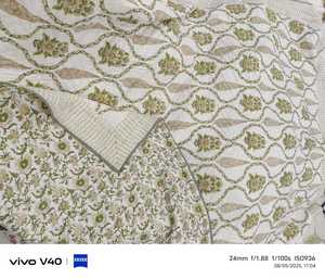 Handmade Cotton Block Printed <b>Quilt</b> Cozy Lightweight Bedspread Artisan <b>Bedding</b> Blanket Bulk Supplier Export India - Product Image 3