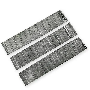 Ensemble de 3 lames Ahmad Fabric de 12 pouces en acier Damas, motif torsadé, qualité industrielle, à bord droit et pointe tombante, épaisseur 3 mm - Product Image 5