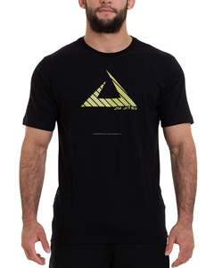 เสื้อยืดผ้าแคนวาสผสมใยไผ่ระบายอากาศดีไซน์วินเทจสำหรับผู้ชายไซส์ใหญ่ OEM รับสกรีนโลโก้ สไตล์กอล์ฟและสตรีทแวร์ แบรนด์ Bright Way - Product Image 1