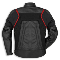 Veste en cuir de moto noire pour homme, veste de protection pour motard