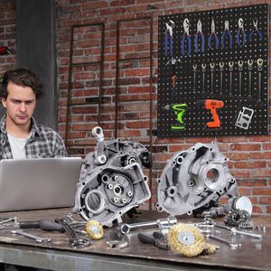 Sistema di Organizzazione Modulare in Metallo con Pannello Forato, Montabile a Parete, per Garage e Officina, Compatibile con Banco da Lavoro - Product Image 5