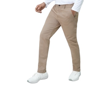 2024 classique de haute qualité hommes jeans Chino pantalon coupe régulière pantalons décontractés pantalons formels - Product Image 1
