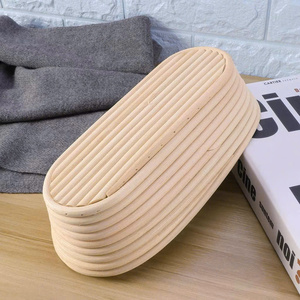 Natural Rattan <b>Bread</b> Banneton Proofing <b>Basket</b> with Liner Round & Oval. - Product Image 1
