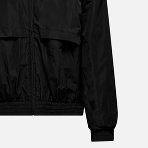 Chaqueta Bomber Negra para Hombre, Cortavientos, con Cierre de Cremallera, Cuello Alto, Estilo Casual, Material de Poliéster, para Otoño - Product Image 3
