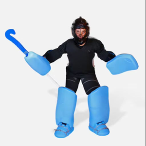 Equipo de Portero de Hockey sobre Césped TOPLINE, Juego Completo Ecológico en Negro y Naranja, Equipo de Protección, Palo de 120 Pulgadas, Modelo de Entrenamiento TP-GS-23 - Product Image 4