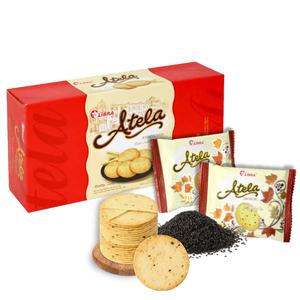 HALAL Atela 150g Crispy Sesame Crackers Caja baja en grasa Embalaje Snack exótico con sabor dulce Producto FMCG Vietnam Precio barato - Product Image 3