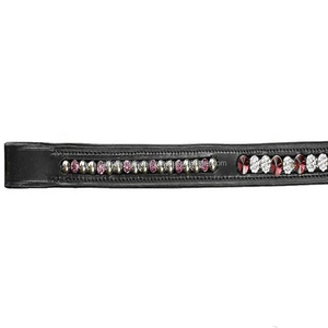 Cadena de Diamantes de Imitación Personalizada de Una Sola Hilera, Colorida y Brillante, Banda Frontal de Cuero para Caballo, al por Mayor - Product Image 5