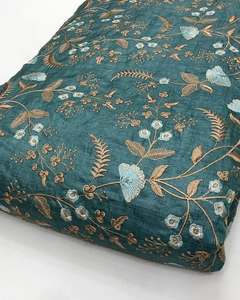 Tela de Encaje Bordado de Alta Calidad, Elegante Tela de Malla Estampada con Jacquard Floral para Vestidos de Novia y Decoración de Prendas - Product Image 4